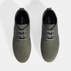 Moriya Gri Erkek Deri Bağcıklı Günlük Ayakkabı