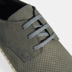 Moriya Gri Erkek Deri Bağcıklı Günlük Ayakkabı