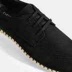 Moriya Siyah Erkek Deri Bağcıklı Günlük Ayakkabı