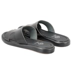 Nell Siyah Kadın Deri Terlik