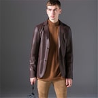 Nestor Erkek Deri Blazer Ceket