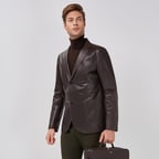 Nestor Erkek Deri Blazer Ceket