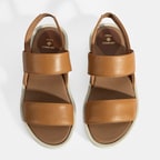 Nicole Sarı Kadın DesaComfort Deri Sandalet