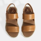 Nicole Sarı Kadın DesaComfort Deri Sandalet