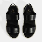 Nicole Siyah Kadın DesaComfort Deri Sandalet