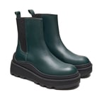 Ninny Haki Kadın Yandan Lastikli Deri Chelsea Bot