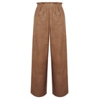 Norah Kadın Süet Bol Paça Pantolon