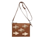 Oklu Kadın Deri Omuz Askılı Çanta