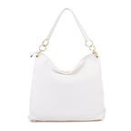 Oksana Beyaz Kadın Deri Omuz Çantası