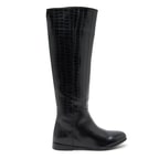 Ole Siyah Kadın Kroko Baskılı Çizme