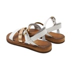 Ore Beyaz Kadın Deri Sandalet