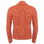 Origa Kadın Yaprak Panelli Deri Ceket