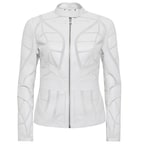 Origa Kadın Yaprak Panelli Deri Ceket