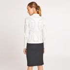 Origa Kadın Yaprak Panelli Deri Ceket