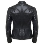 Origa Kadın Yaprak Panelli Deri Ceket