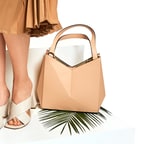 Origami S Kadın Omuz Askılı Deri Çanta