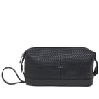 Pacher Erkek Örgü Deri Traş Çantası