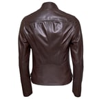 Paride Kahve Kadın Deri Ceket