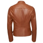 Paride Kahve Kadın Deri Ceket