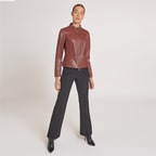 Paride Mor Kadın Deri Ceket