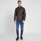 Paul Kahve Erkek Deri Ceket