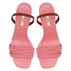 Pembe Aster Kadın Deri Abiye Ayakkabı