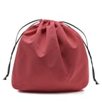 Pembe El Emeği Örgü Deri Çanta