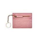 Pembe Kadın Deri Kartlık