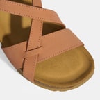 Pembe Kadın Toka Detaylı Süet Sandalet