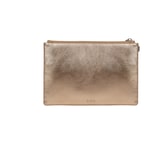 Pembe Oklu Kadın Deri Clutch