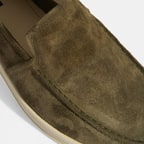 Peraleda Haki Erkek Slip-On Süet Loafer