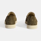 Peraleda Haki Erkek Slip-On Süet Loafer