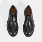 Perdita Siyah Erkek Deri Bağcıklı Klasik Ayakkabı