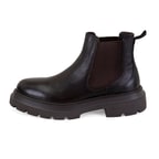 Pietsa Kahve Erkek Lastikli Deri Chelsea Bot