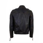 Pietto Kahve Erkek Vintage Deri Biker Ceket