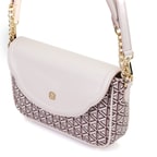 Plante Bej Kadın Monogram Omuz Çantası