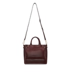 Plante Bordo Kadın Kroko Baskılı Deri El Çantası