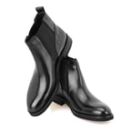 Pravin Siyah Erkek Lastikli Deri Chelsea Bot