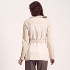 Pudra Kemerli Kadın Trençkot