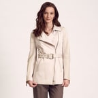 Pudra Kemerli Kadın Trençkot