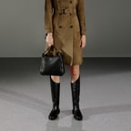 Rebeca Siyah Kadın Deri Binici Çizmesi