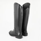 Rebeca Siyah Kadın Deri Binici Çizmesi