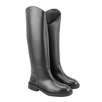 Rebeca Siyah Kadın Deri Binici Çizmesi