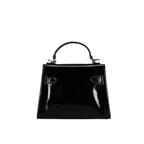 Rebeni Siyah Kadın Rugan El Çantası