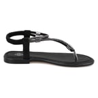 Regan Siyah Kadın Parlak Taş Detaylı Parmak Arası Sandalet