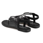 Regan Siyah Kadın Parlak Taş Detaylı Parmak Arası Sandalet