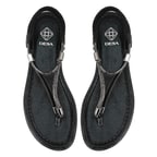 Regan Siyah Kadın Parlak Taş Detaylı Parmak Arası Sandalet