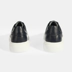 Reminya Lacivert Erkek Deri Bağcıklı Günlük Ayakkabı