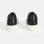 Reminya Siyah Erkek Deri Bağcıklı Günlük Ayakkabı