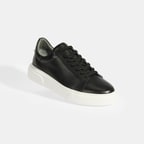 Reminya Siyah Erkek Deri Bağcıklı Günlük Ayakkabı